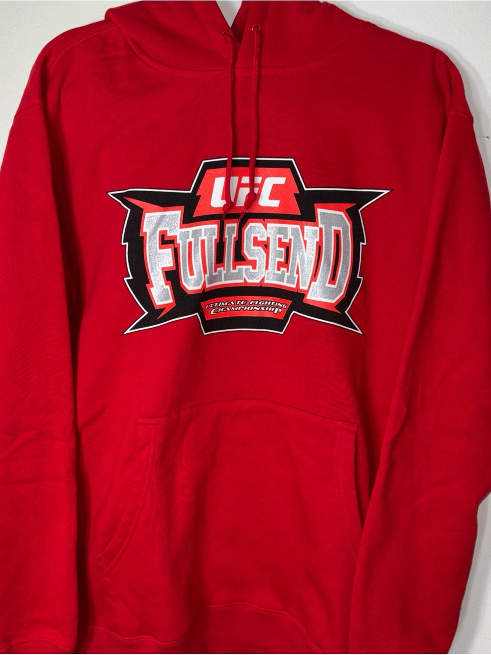UFC Fullsend Red Zip-Up Style Hoodie NWOT Sz M